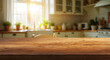 © Agil - a table and the backdrop of a cozy kitchen illuminated by morning light