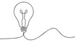 © Saqib Javed - Innovative light bulb moment with flowing wire