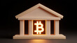 © Rosi - Bitcoin symbol inside a classical bank building, representing cryptocurrency adoption and institutional finance integration.