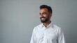 © Valentina - Portrait of a smiling man of Indian ethnicity . Arabic style. Muslim businessman.