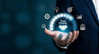 © Shahbaz - Trust partner business alliance concept with handshake icon and strategic growth symbols.