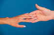 © Volodymyr - onnection hands gentle touch. Connection hands emotional gesture. Connection hands human support. Connection hands symbolic contact.