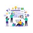 © Khairul - Digital Marketing Analytics Flat Design