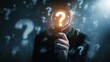 © Studio Nova - The Magnifying Glass with Glowing Question Mark Revealing Mystery and Uncertainty