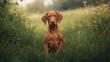 © The 2R Artificiality - Portrait of a magyar vizsla in a natural setting highlighting breed features, suitable for dog breed catalogs