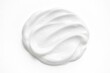 © CreativeBro - Top view of white gel with gentle textured surface on a white background