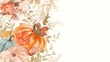 © Cyber Shutter - Pumpkin-themed watercolor design with fall foliage, ideal for autumn-themed layouts