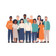 © toni - Diverse group of people standing together, representing community and unity with variety in age and ethnicity
