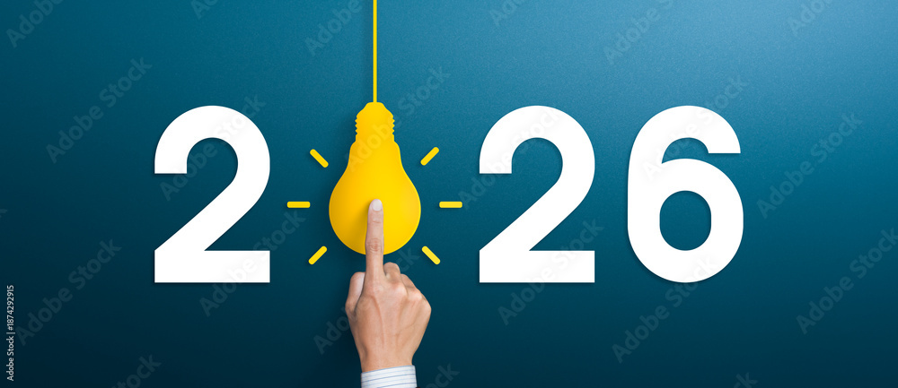 Concept of idea 2026, innovation and Inspiration