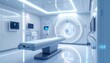© Hypnotics 14 - Modern Hospital Interior with Advanced MRI Scanner and Medical Diagnostic Technology in Futuristic Clinic