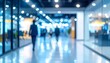 © Fauzan - An abstract, blurred shot of a dynamic modern office environment at night.