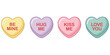 © Rasel - Conversation Heart Candies with Valentine's Day Love Messages candy conversation hearts