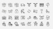 © UmarHayyat - E-commerce and Delivery Icons, Symbols for Online Shopping, Logistics and Business