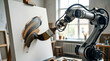 © Kunwer Studio - Artificial intelligence creating art with a robotic arm - conceptual automation and creativity