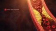 © PixelVision - Medical 3D Render of Cholesterol Blocking Artery Flow
