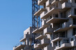 © yaqui_villegas - construction crane building architecture urban development property concrete scaffold montpellier France modern highrise residential project