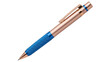 © Nicolae - Elegant rose gold and blue pen isolated PNG, stylish writing instrument for office supplies and creative projects on transparent background