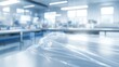 © Hendrastudio - Clear plastic sheeting covers laboratory benches in a modern bright cleanroom facility