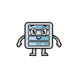 © Art - Playful Cartoon Server Character in a Digital Environment - Illustration for Web Design and Tech Themes