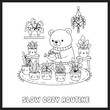 © BEN4 - Cozy Routine Coloring Pages Kawaii Bear