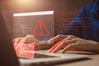 © Montri - System hacked alert after cyber attack on computer network. compromised information. internet virus cyber security, cybercrime. hackers to steal the information is cybercriminal. attack, crime, cyber