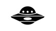 © ana - Vector illustration of a classic unidentified flying object or alien spacecraft in silhouette style