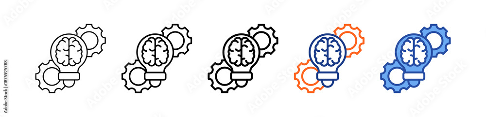 Idea Different Set Vector Icon