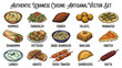 © Ube - Assorted Lebanese Cuisine Dishes and Ingredients Displayed in a Vibrant Flat Lay Arrangement
