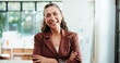 © BuyOutFelix06/peopleimages.com - Happy woman, portrait and pride with confidence for company development, finance or revenue service. Female person, accountant or financial planner with arms crossed for analytics or performance