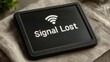 © Oulaphone - A tablet screen displays a spinning icon indicating a lost signal.