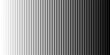 © sergo77 - Halftone gradient pattern with vertical lines. Abstract black and white background with a smooth transition from thin to thick stripes. Vector illustration.