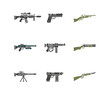 © Uang - Collection of weaponry illustrations guns and firearms