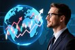 © Narin - Businessman Analyzing Global Market Trends with Graphs