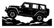 © Tharindu - Jeep Offroad Silhouette - Minimalist Vector