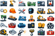 © Rick Cranches - Mobile app interface navigation icon set