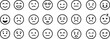 © Carmen - Vector emoji set. facial expressions. different expressions.