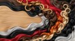 © Soem - A colorful array of wavy hair with different shades of brown, black, red, and blonde colors.