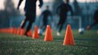 © Marco - cone on a soccer training field