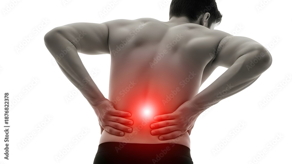 Lumbar spine pain and lower back strain. Physical therapy and ...