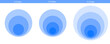 © dzm1try - blue onion diagram set with 3, 4 and 5 layers, concentric circle infographic template
