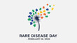 © Chrish - Vibrant puzzle pieces fly from dandelion for Rare Disease Day