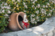 © Volodymyr - Rabbit easter garden decor. Rabbit cute holiday decoration. Rabbit spring festive symbol. Rabbit playful seasonal ornament.