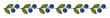 © Vector Tradition - Garden blueberry plant leaves line divider or separator. Wild fruit thin line divider, ripe farm blueberry linear vector frame border. Forest berry outline separator line or underline spacer
