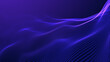 ©  Seamless Loop - Abstract wave oscillations futuristic purple glowing digital cyberwave gradient blue purple liquid screen waves dark blue purple cyberspace linear patterns blue digital desert luminous motion depth