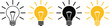 © Ankit - Creative lightbulb idea generation process innovation concept in yellow and black color scheme solution brainstorming symbol for business startup marketing strategy presentation digital art and design