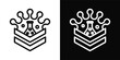 © Mia - Biological Icon White And Black Background Style