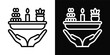 © Mia - Ritual Icon White And Black Background Style