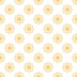 © Enka Enka - ​Gold floral mandalas pattern on a white background. Elegant luxury wallpaper, textile print, and ornament for premium branding and minimalist decor.