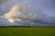 © Westend61 - Cloudy autumn landscape with green field in Drenthe Netherlands