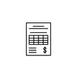 © lagos - Financial Document with Dollar Sign and Data Chart for Business Reports